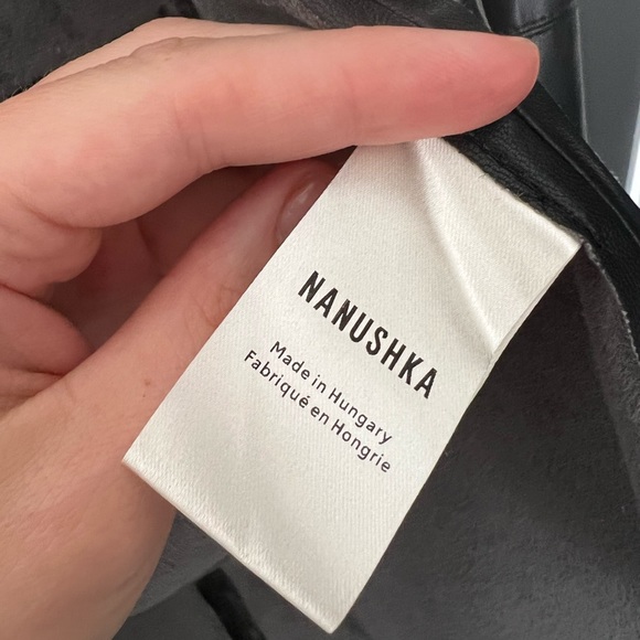 Nanushka Naum button up faux leather shirt - Picture 7 of 8